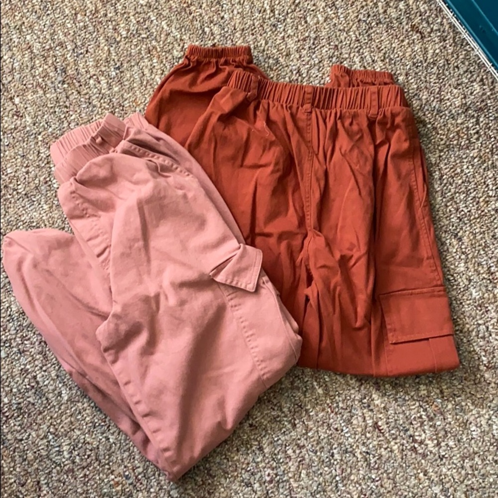 Cargo Pants Joggers - Burnt Orange